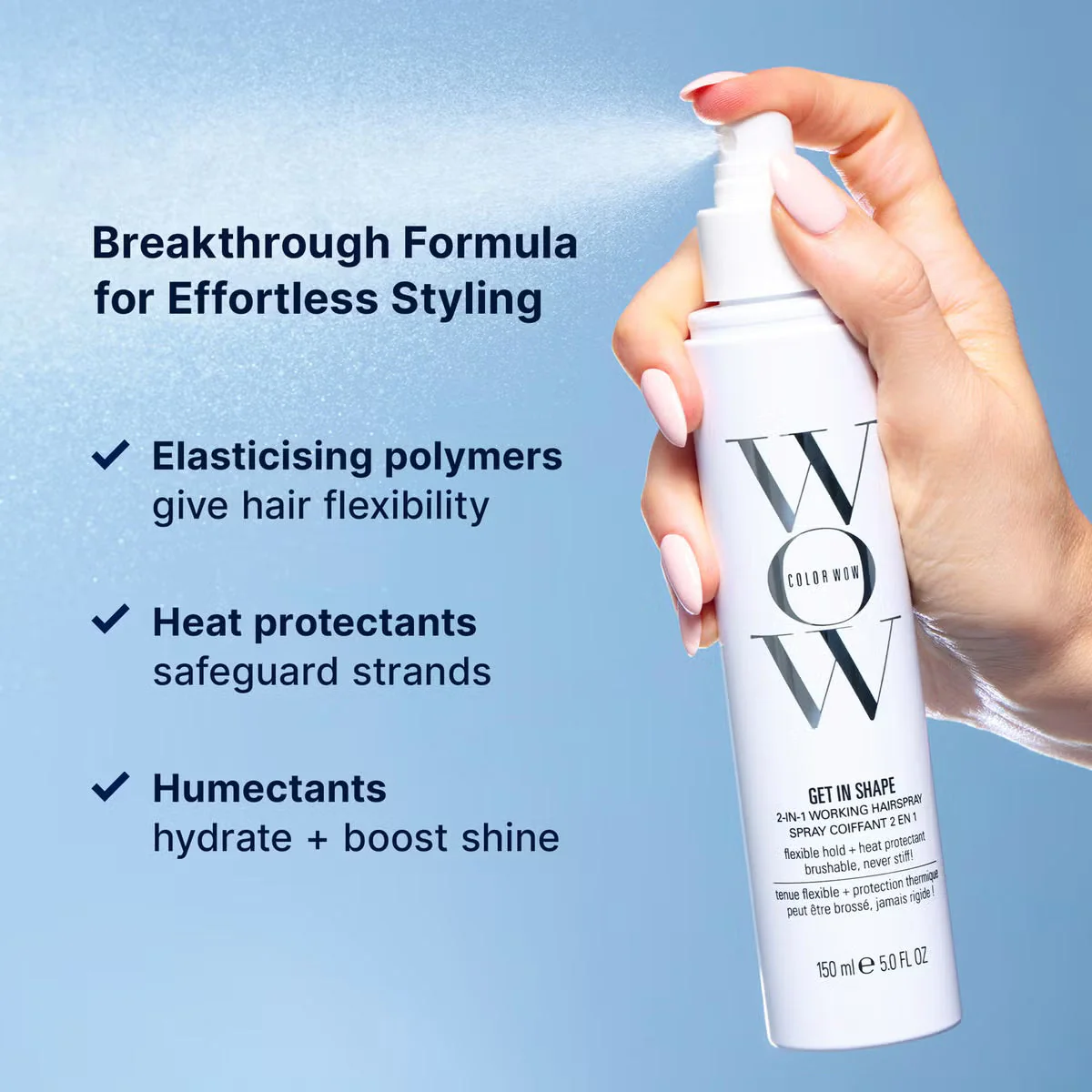 Color Wow Get in shape 2 in 1 Working Hairspray - Image 3