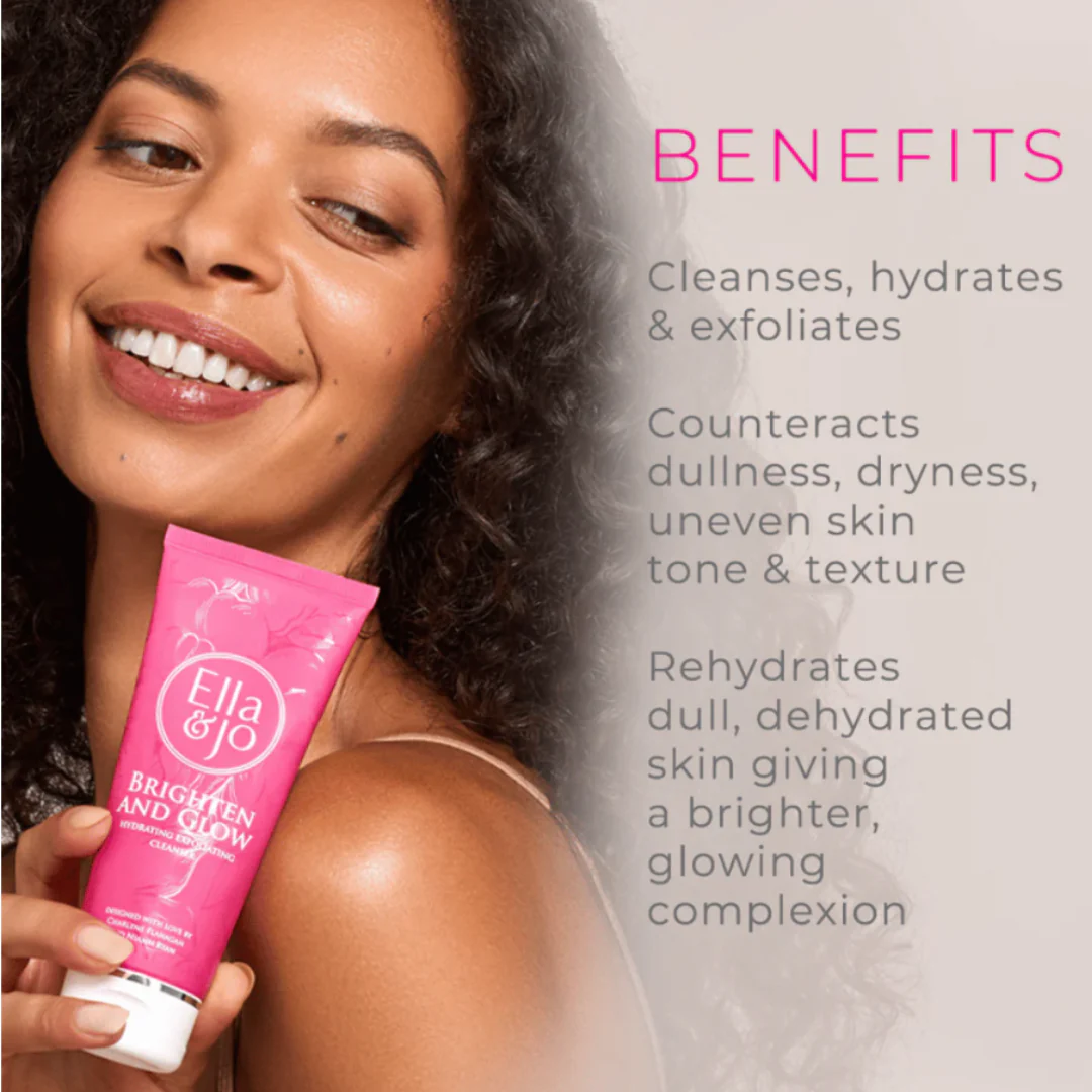 Ella & Jo Brighten & Glow Hydrating Exfoliating Cleanser - Image 3