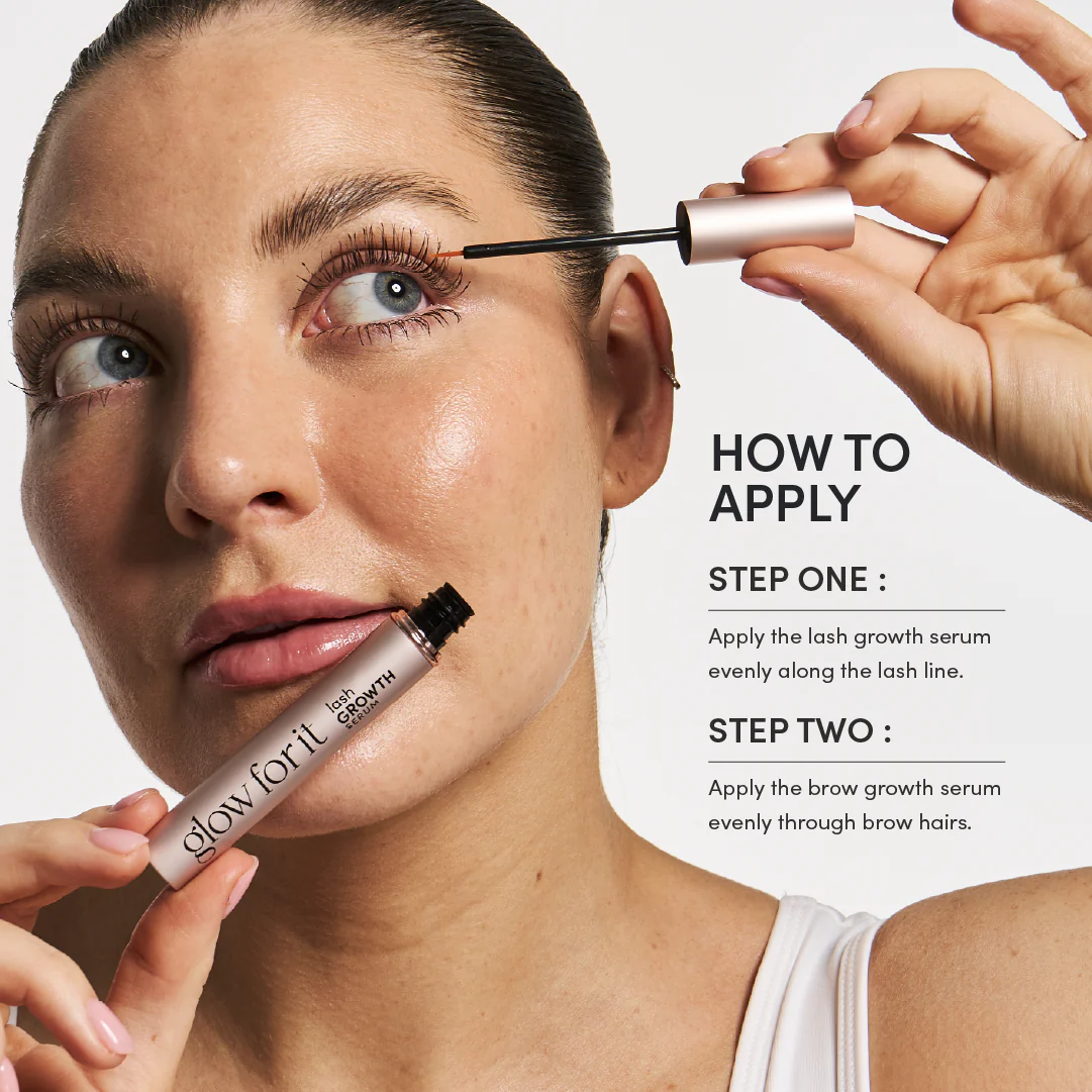 Glow For It Mini Lash + Brow Growth Serum Set - Image 4
