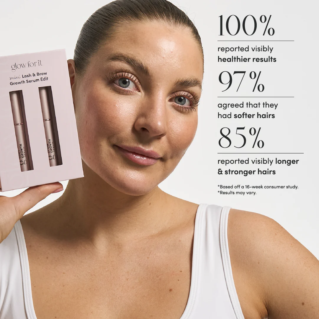 Glow For It Mini Lash + Brow Growth Serum Set - Image 9