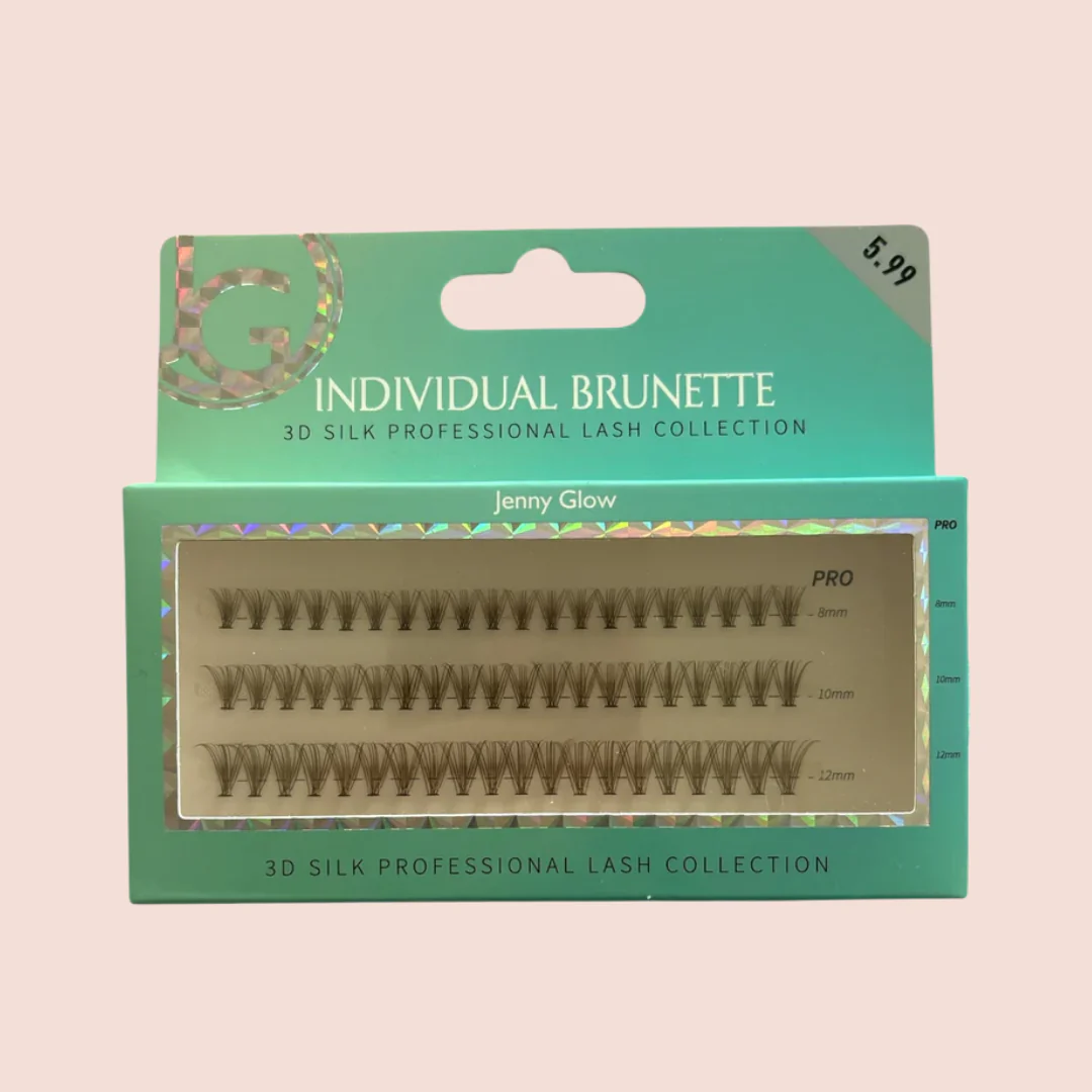 Jenny Glow The Brunette Collection – Individual Brown Lashes