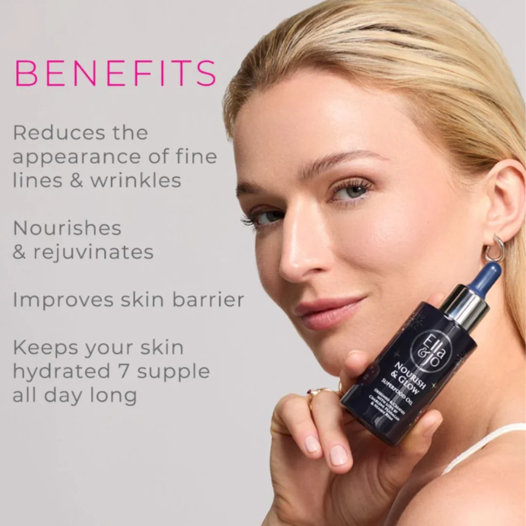 Ella & Jo Nourish & Glow - Superfood Face Oil - Image 3