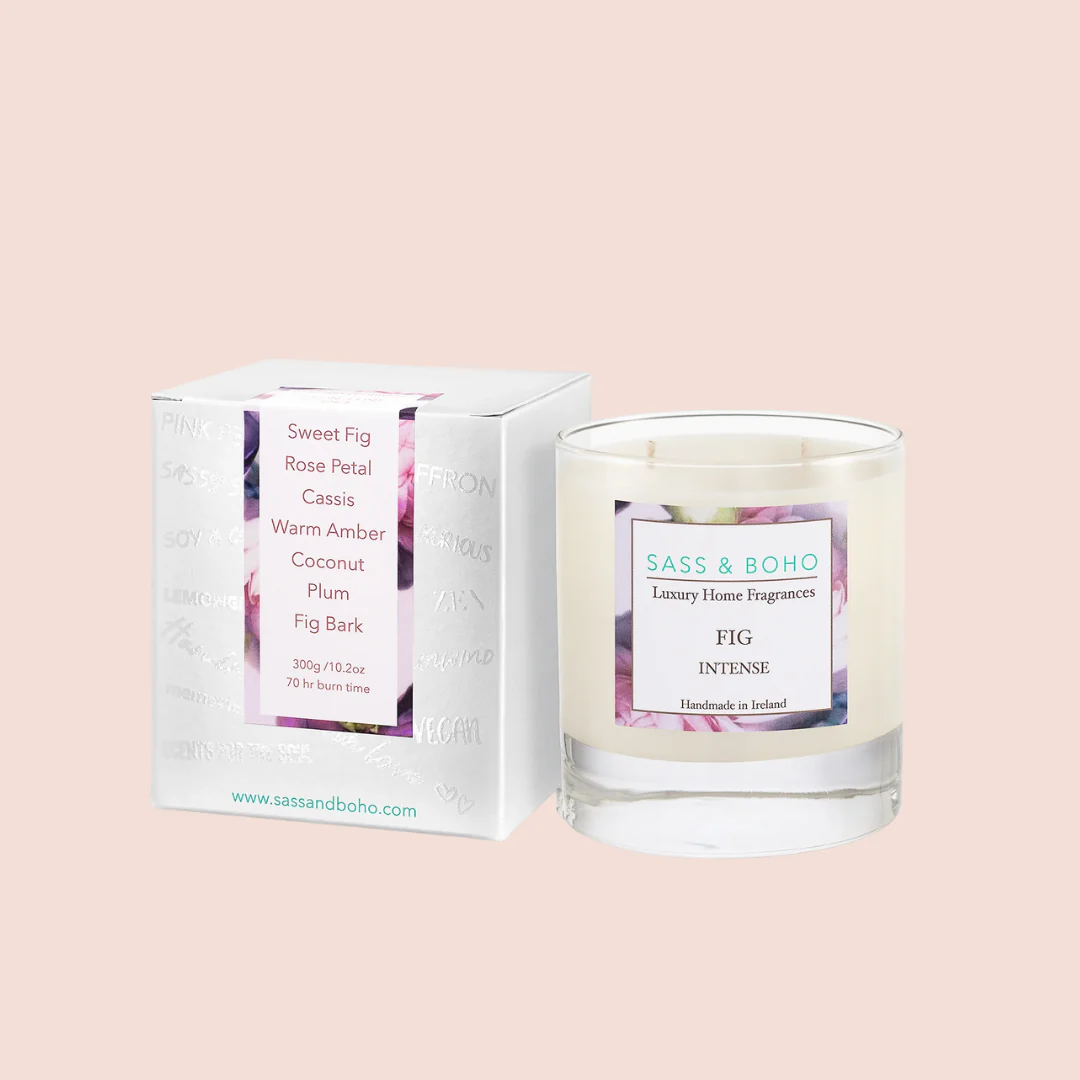 Sass & Boho Fig Intense Luxury Double Wick Candle