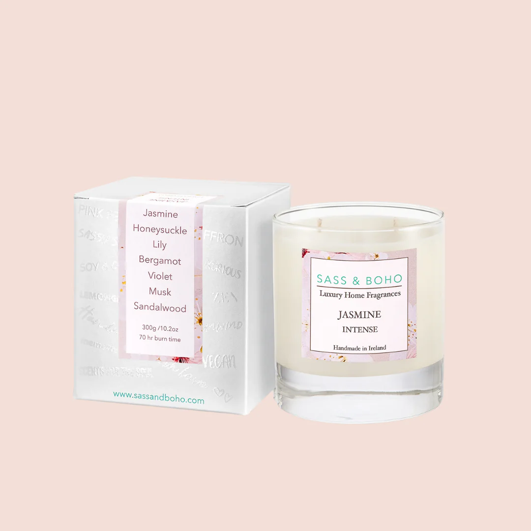 Sass & Boho Jasmine Intense Luxury Double Wick Candle