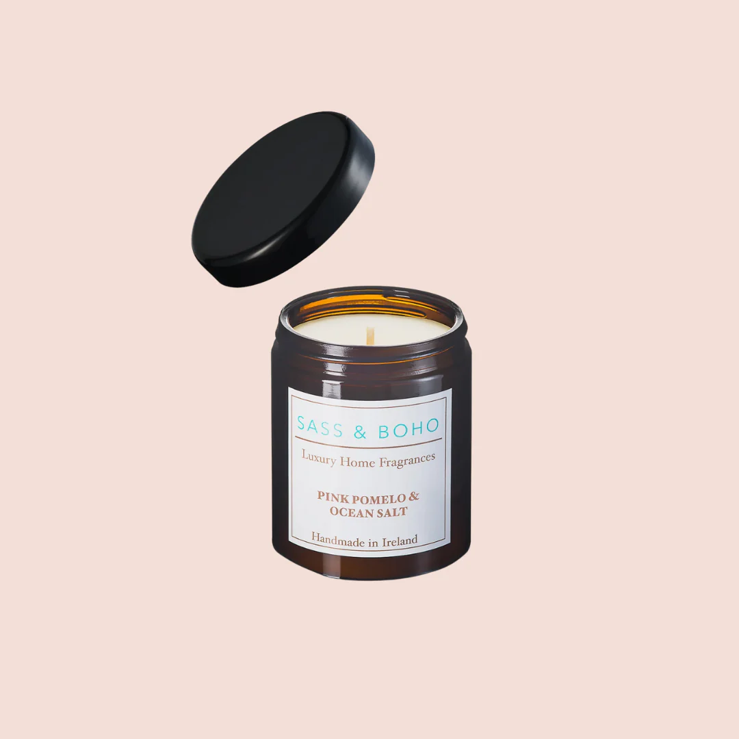 Sass & Boho Pink Pomelo & Ocean Salt Apothecary Candle