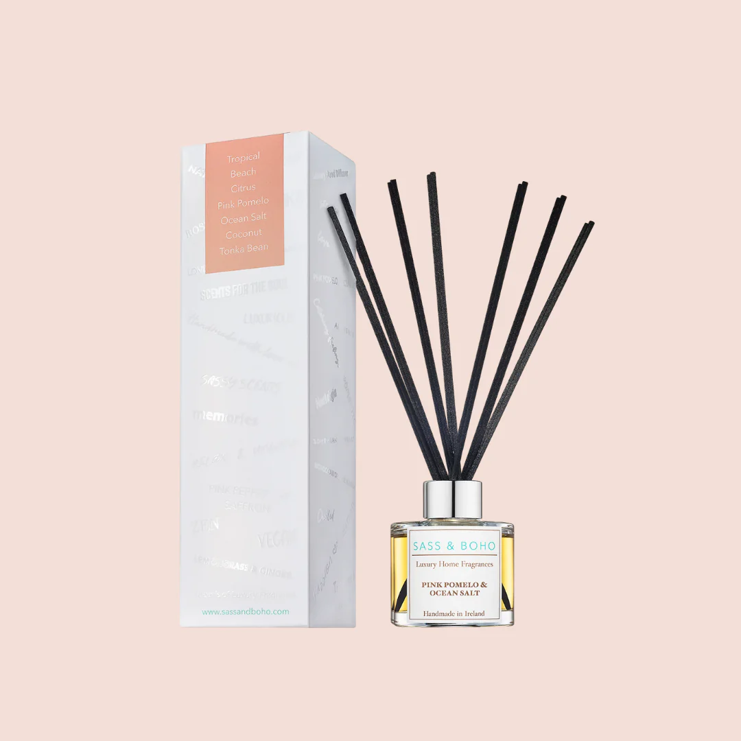 Sass & Boho Pink Pomelo & Ocean Salt Reed Diffuser
